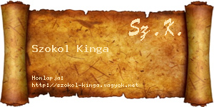 Szokol Kinga névjegykártya